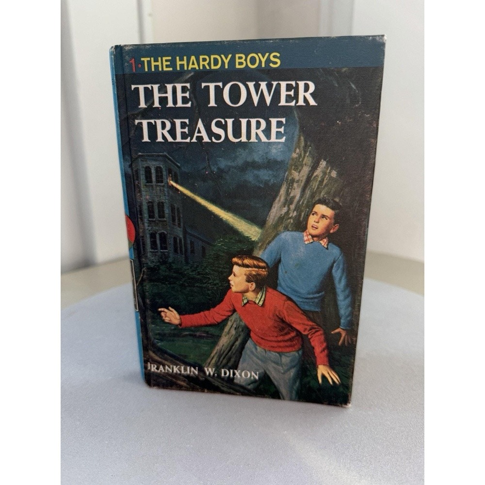 HARDY BOYS Vintage 1959 'The Tower Treasure' Franklin W Dixon Series 1 Hardcover